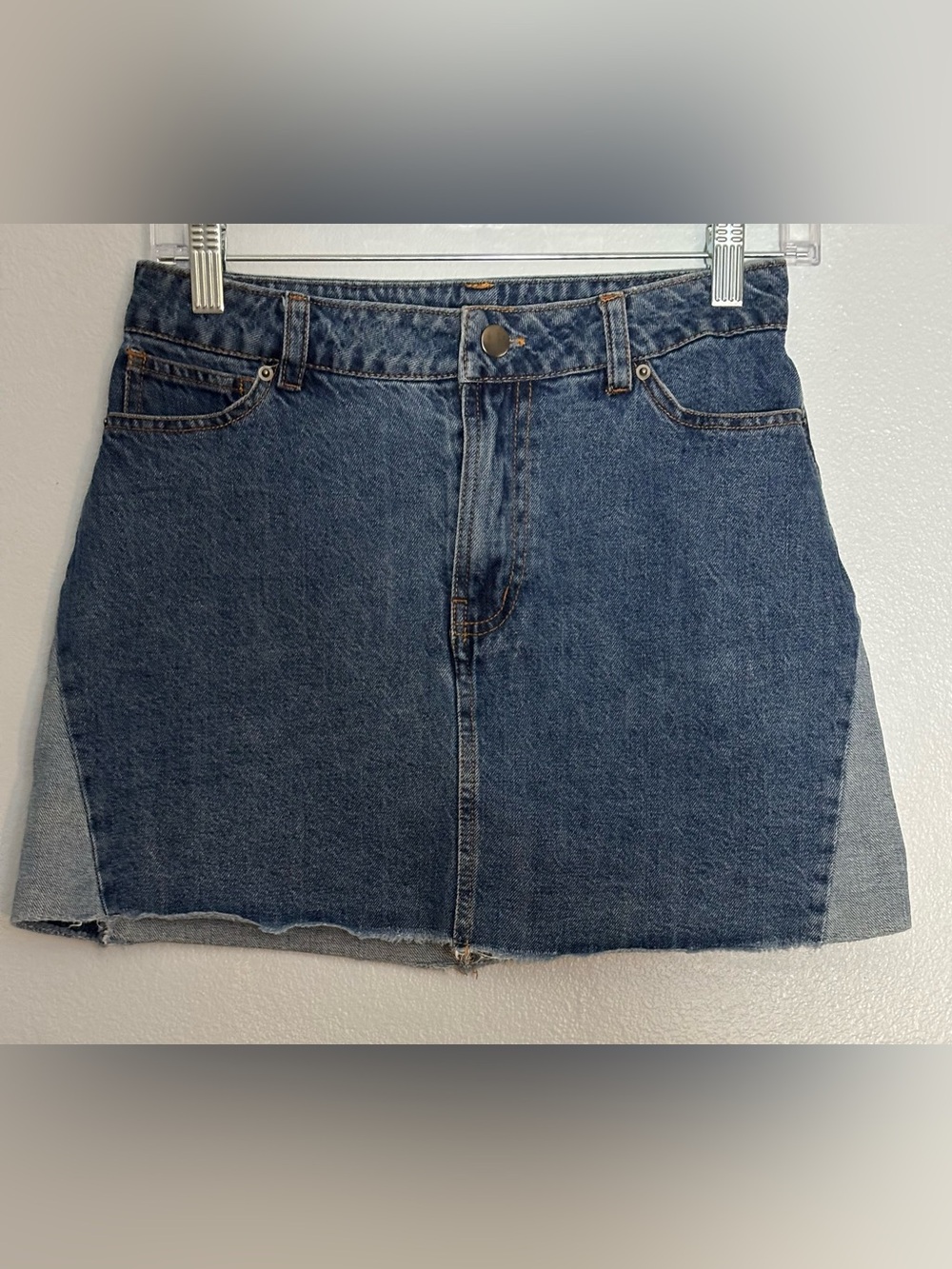 Blue Denim Mini Skirt